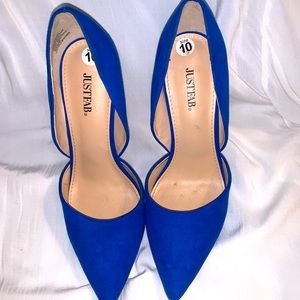 Royal blue 5 inch heels